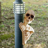 Skeleton Peeker Behind a Tree Halloween Decor