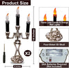 2 Pack Halloween Candelabra with LED Flameless Candles Holder