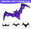 4FT Giant Bat Spooky with 80 LED Purple Lights