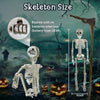 4 PCS Halloween Skeleton Decorations with Creepy Sound LED Glowing Red Eyes