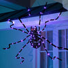 5FT Light Up Giant Spider with 84 LED Purple Lights