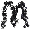 2 Pcs Halloween Garland 5.74 ft Rose Vines with Fall Leaves