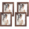 Nuolan Picture Frame Wood Patten Rustic Brown