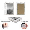 Nuolan Picture Frames Wood Patten Distressed White