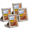 Nuolan Picture Frames Wood Patten Distressed White