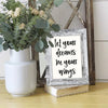 Nuolan Picture Frames Wood Patten Distressed White