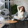 Portable Heated Camping Chair with Charger, Dual Power Options